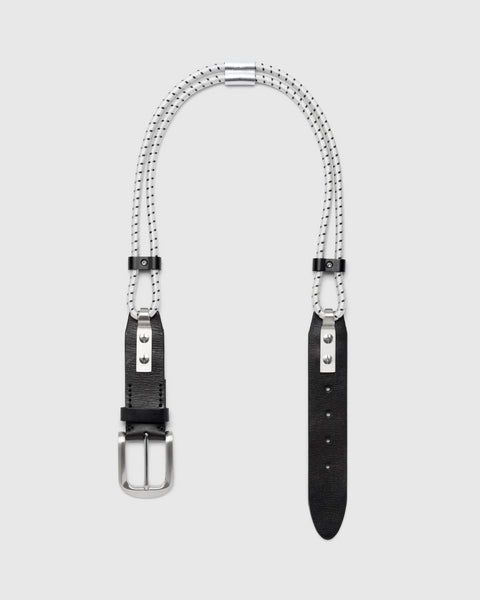 Hybrid White Speckled Bungee Cord Belt – Bomi